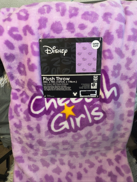 Disney Other - Disney Purple Cheetah Girls Cheetah Blanket Plush Throw Y2k NWT*